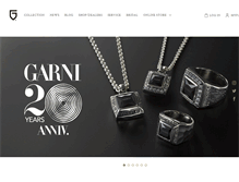 Tablet Screenshot of garni.co.jp